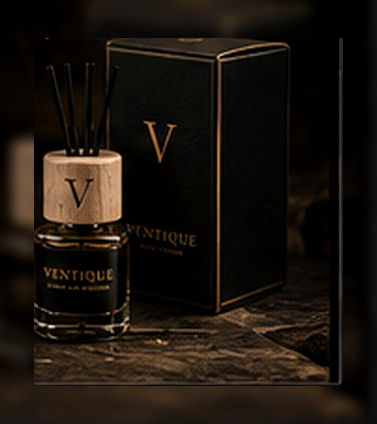 VENTIQUE diffuser product dimensions and 8 ml capacity